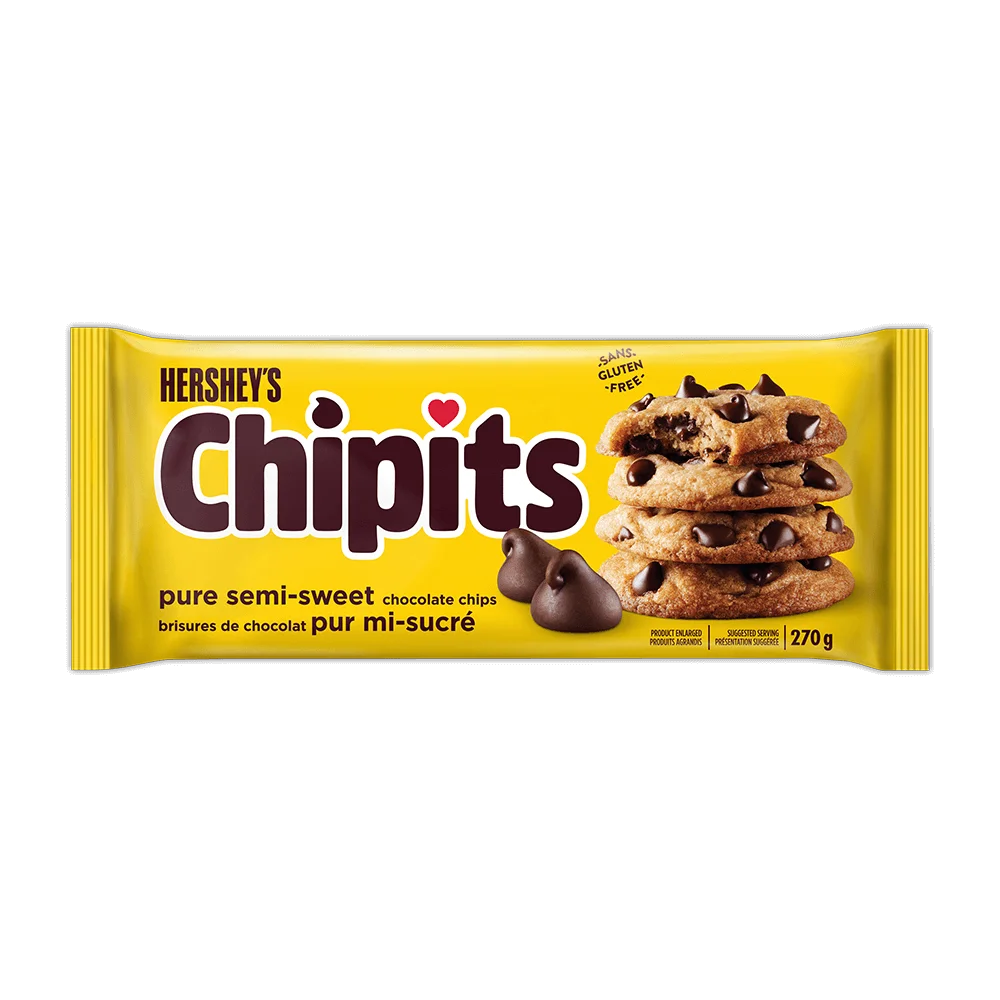 HERSHEY'S CHIPITS Pure Semi-Sweet Chocolate Chips 270g