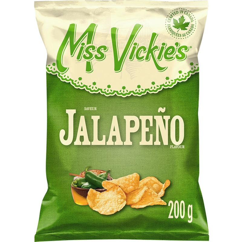 Miss Vickies Jalapeño flavour kettle cooked potato chips 200g