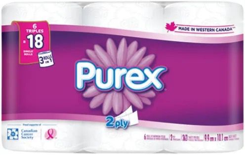 Purex Soft Bathroom Tissue 2ply 24 double Rolls