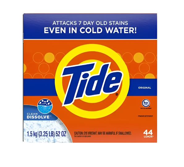 Tide Powder Detergent (He) 44 Loads - 1.4kg