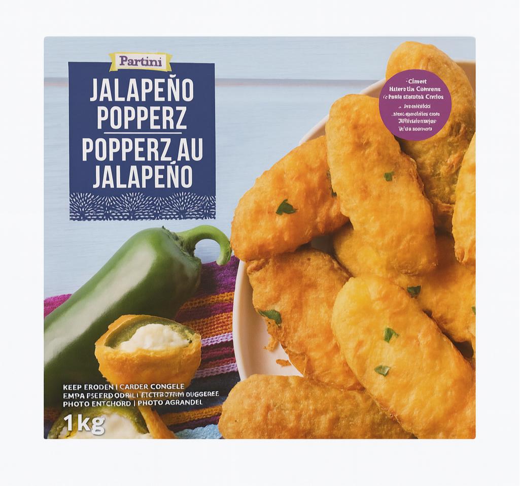 Partini Jalapeno Poppers 1kg