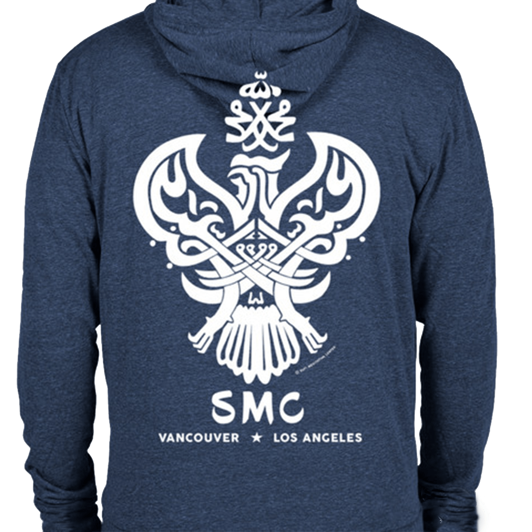 SMC ULTRA SOFT SUFI MEDITATION HOODIE (HEATHER BLUE)