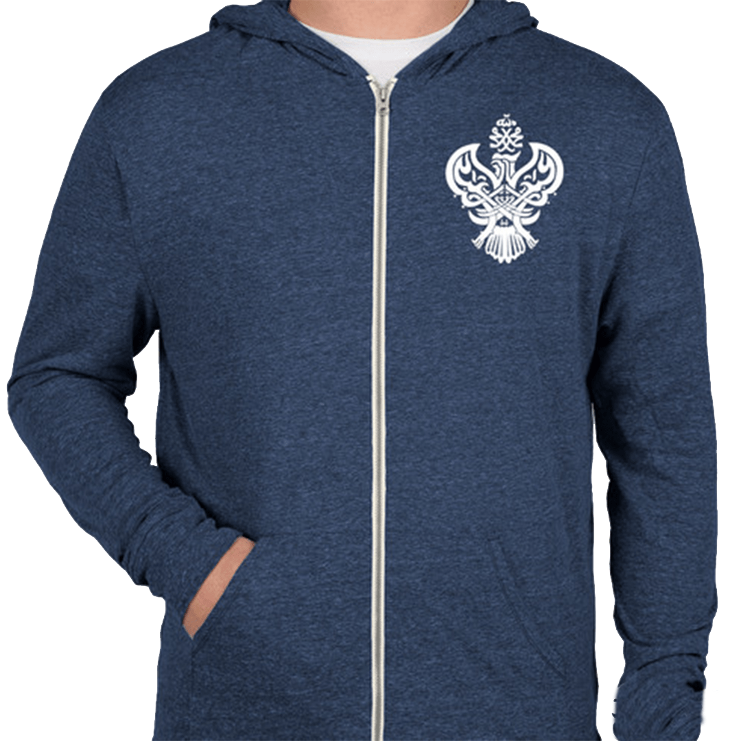 SMC ULTRA SOFT SUFI MEDITATION HOODIE (HEATHER BLUE)