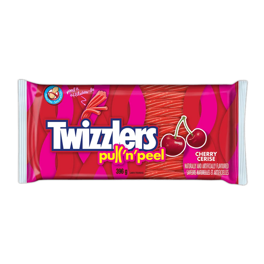 TWIZZLERS PULL ‘N’ PEEL Cherry Candy - 396g