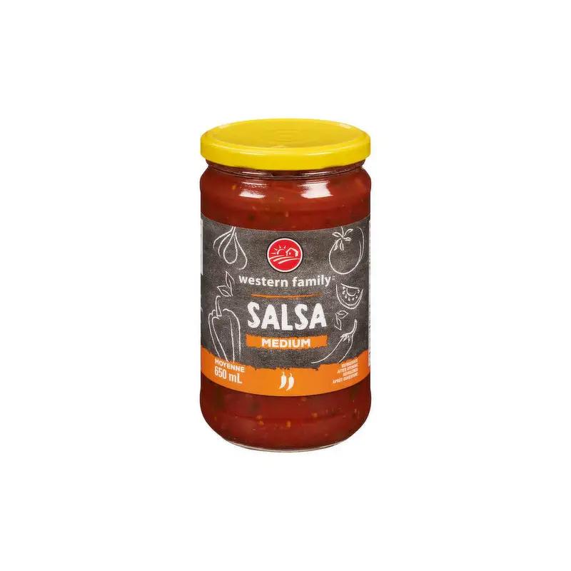 WESTERN FAMILY MEDIUM SALSA 650 ML