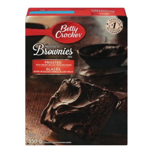 BETTY CROCKER BROWNIE MIX WITH GLAZE, 550 G