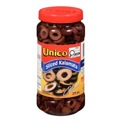 UNICO KALAMATA WHOLE OLIVES 375mL
