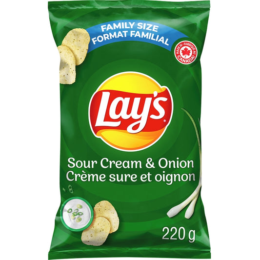 Lay's Sour Cream & Onion - 220g