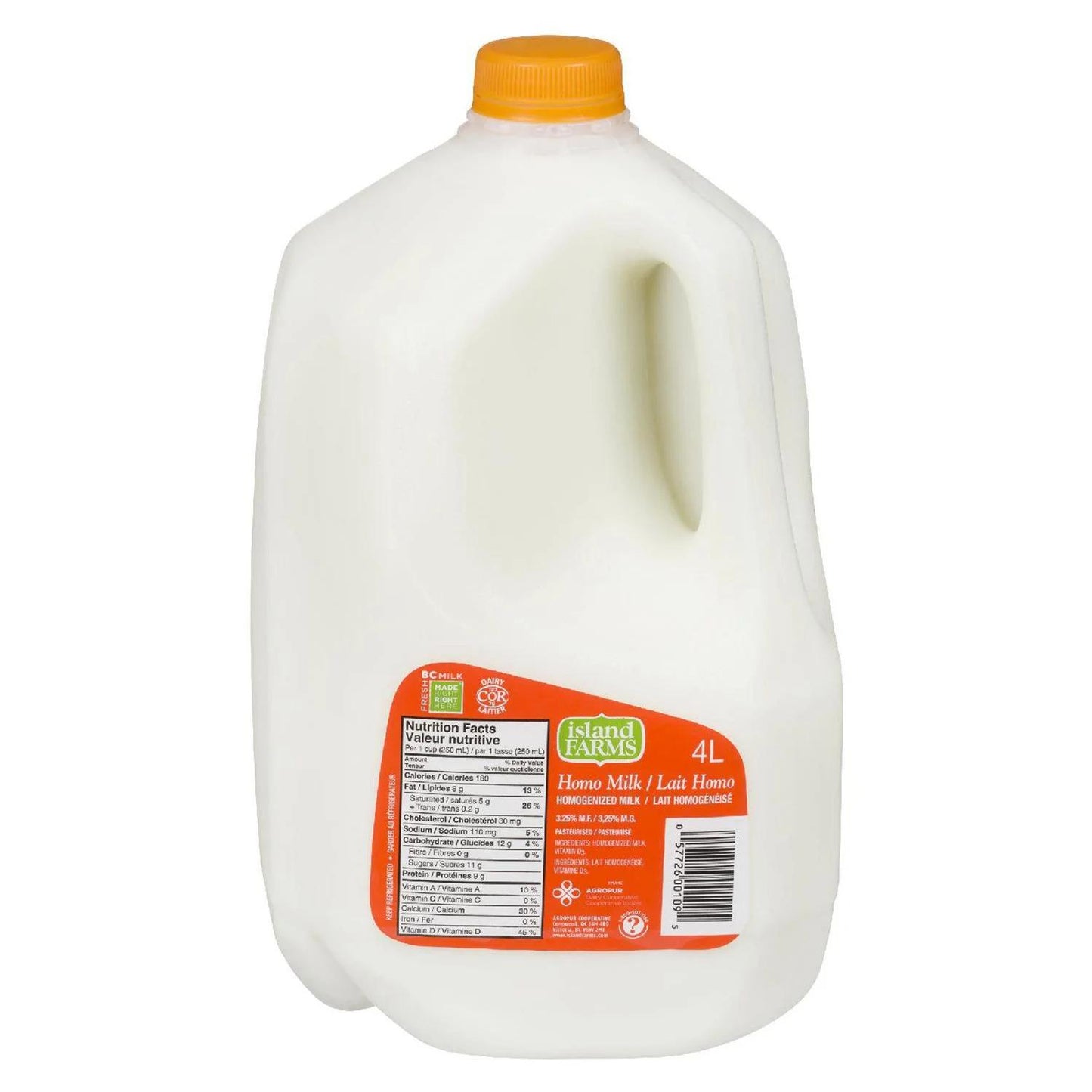 3.25% Homogenizd Milk - 4L