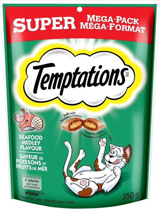 Temptations Cat Treats, Seafood Medley Flavour, 350g