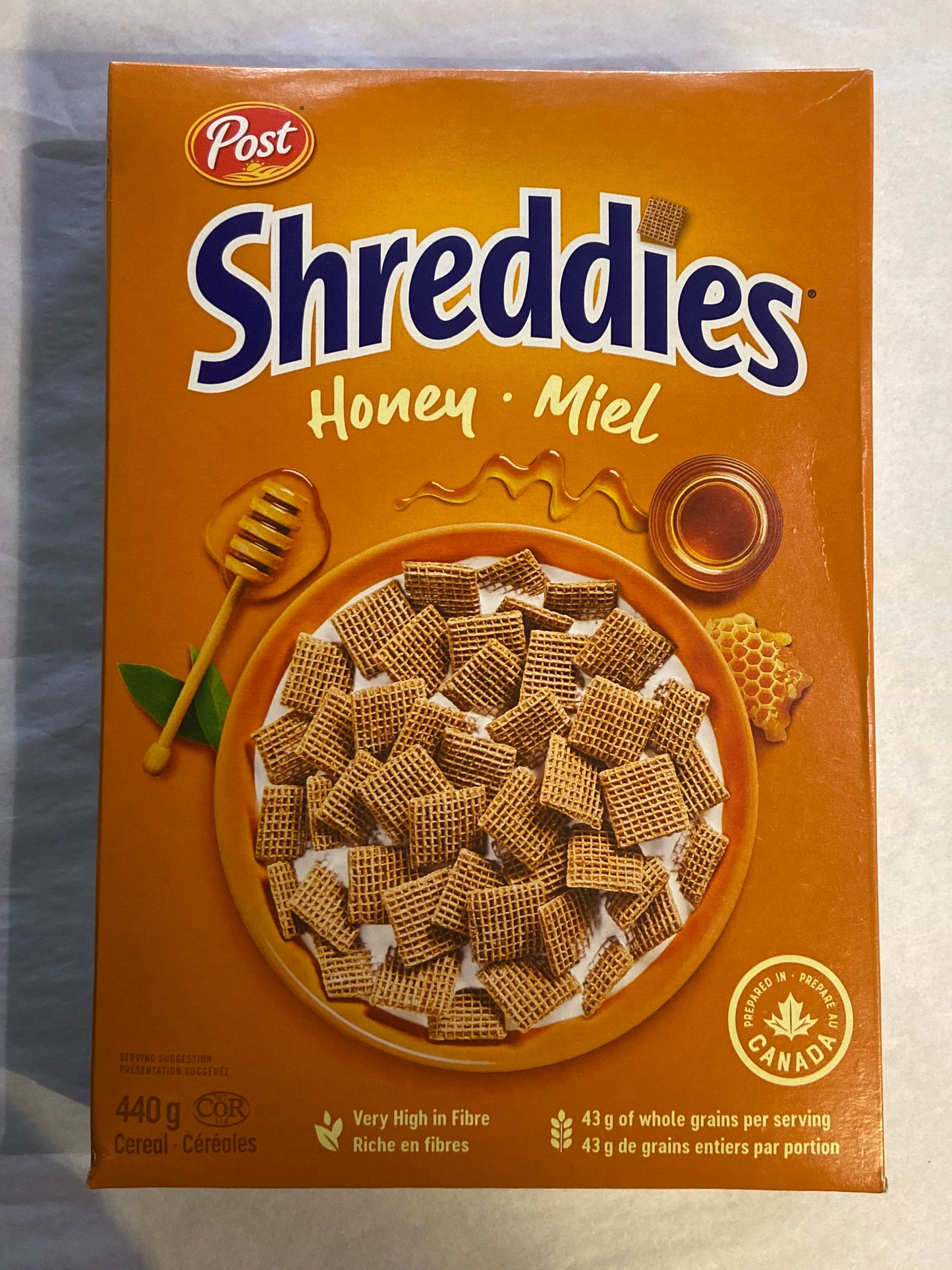 Post Honey Shreddies Cereal - Honey - 440g