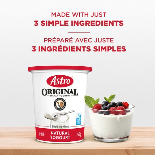 Astro Original Plain Yogurt  750g (6% MF)
