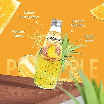 Basil Seed Drink with Pineapple - 290 mL
