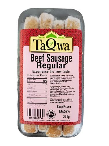 Beef Breakfast Sausage - Regular 270g