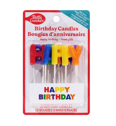 Betty Crocker 13 Birthday Candles