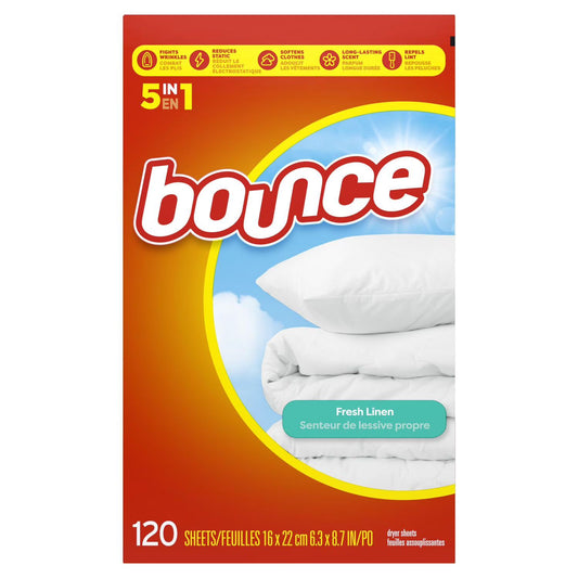 Bounce Fresh Linen 120 Sheets