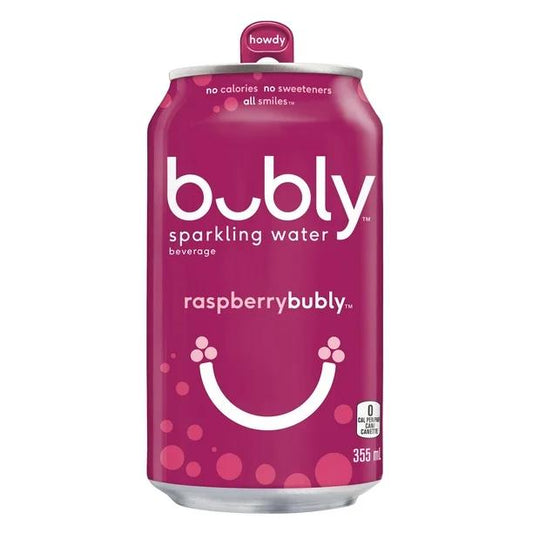 Bubly Sparkling Water Raspberry 355 mL