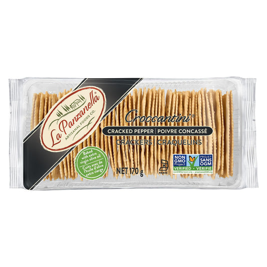 CROCCANTINI Cracked PEPPER Crackers 170g