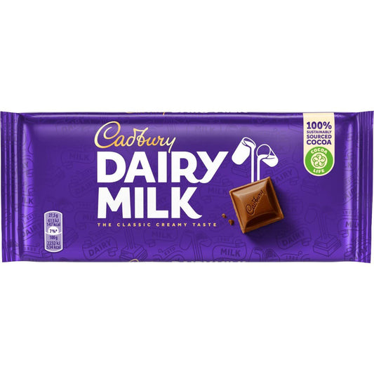 Cadbury Dairy Milk Chocolate Bar 180g