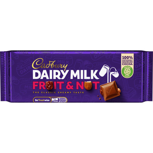 Cadbury Fruit & Nut Chocolate Bar 180g