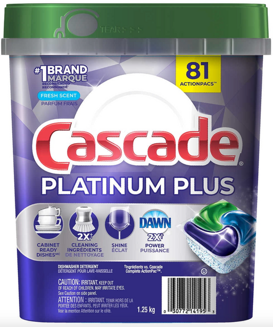 Cascade Platinum Plus 1.25kg - 81 ActionPacs