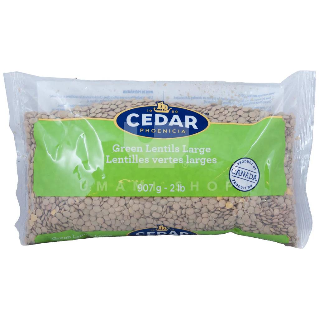 Cedar Dry Green Lentils 907g