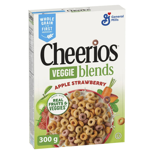Cheerios Apple Strawberry Veggie Blends Cereal 300g