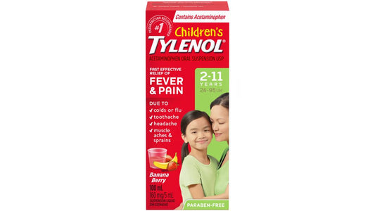 Children's Tylenol Banana Berry Ages 2-11 - 100ml