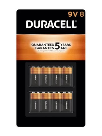Duracell AA Alkaline Batteries 9V (8 count)