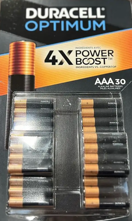 Duracell Optimum AAA Batteries (30-Pack)