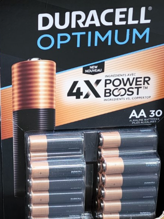 Duracell Optimum AA Batteries (30-Pack)