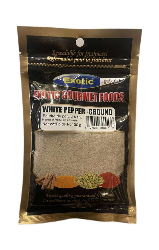 Exotic White Pepper - Ground 100g