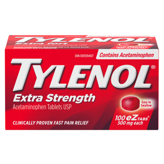 Tylenol - extra strength - ez tabs 500mg 24s
