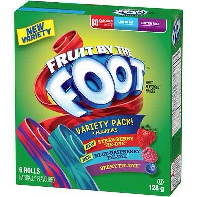 Fruit By The Foot Variety Pack 128g
