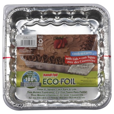 Handi Foil Square Cake Pans (3-pack)