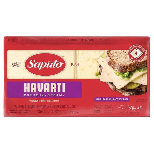 Havarti Creamy Lactose Free Cheese Slices 750g