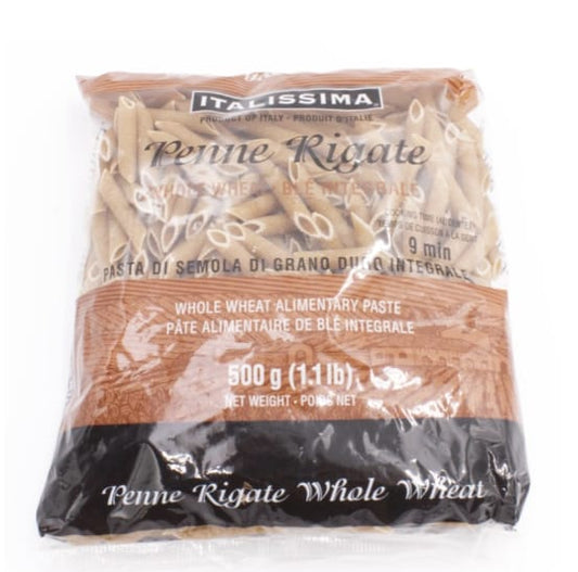 Italissima Penne Rigate Whole Wheat 500g