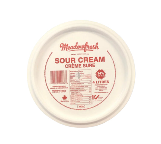 Meadowfresh Sour Cream 4 L (14%)