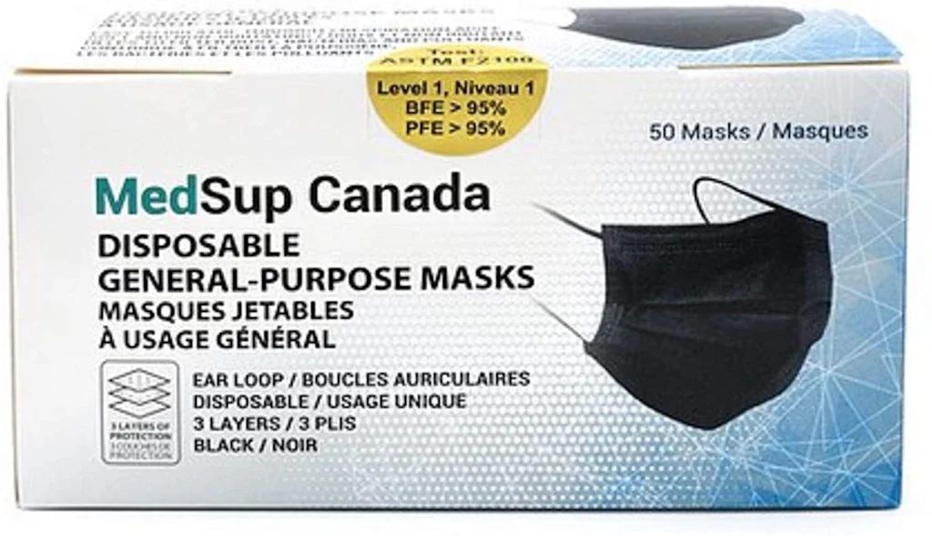MedSup Canada Disposable Face Masks (50 pcs)