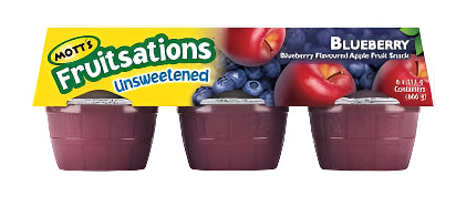Motts Fruitsation Blueberry Snack - Unsweetened (6 x 111g)