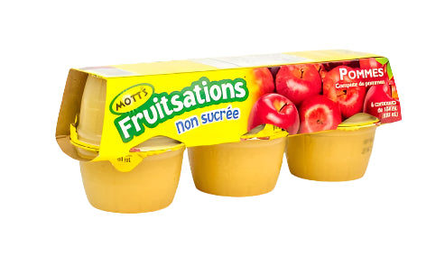 Motts Fruitsation Apple Snack - Unsweetened  (6 x 104g)