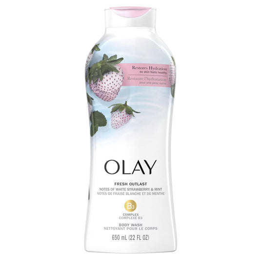 Olay White Strawberry & Mint Body Wash 650ml