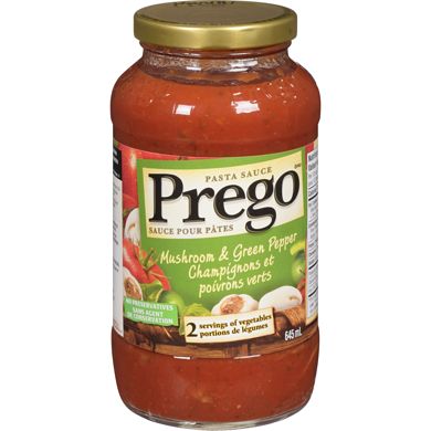 Prego Mushroom & Green Pepper Pasta Sauce 645ml