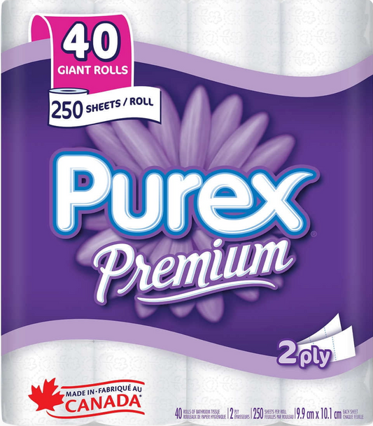 Purex Premium Toilet Paper 40 Rolls