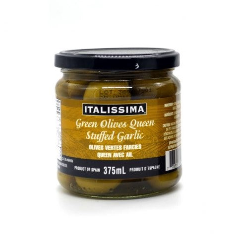 Green Olives Queen with Garlic 375mL