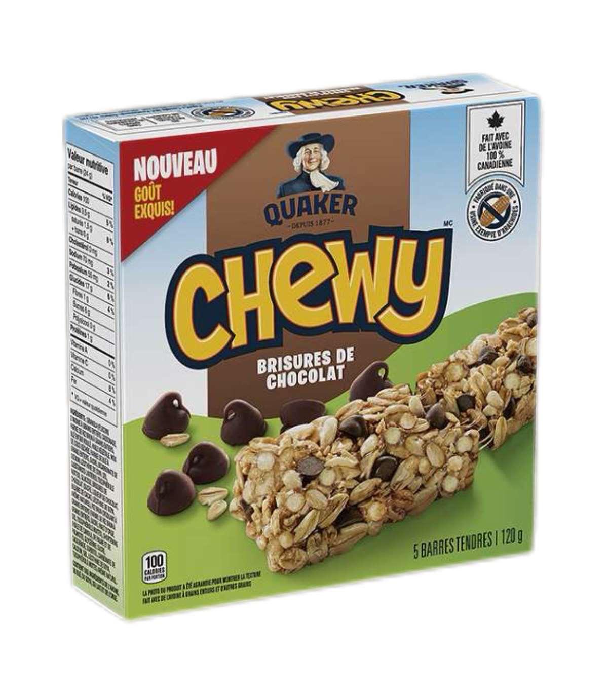 Quaker Chewy Chocolate Chip Granola Bars 120g