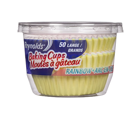 Reynolds Baking Cups Large (Rainbow 50pc)