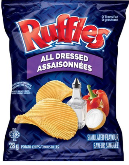 Ruffles All-Dressed Snack-Pack 28g
