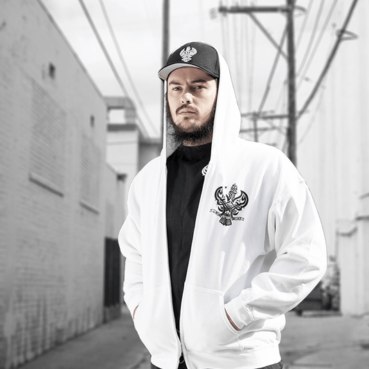 Sufi Meditation Hoodie (White).
