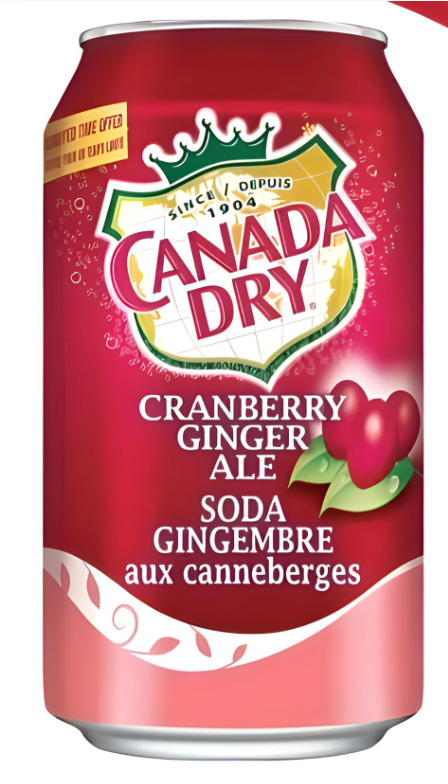 Canada Dry Cranberry Ginger Ale  355 mL